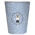 Dentist Waste Basket - Double Sided (White) (Personalized)