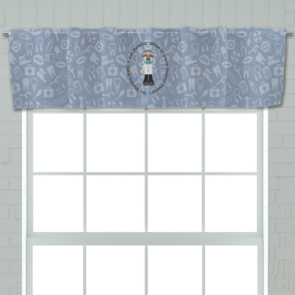 Dentist Valance - Closeup on window