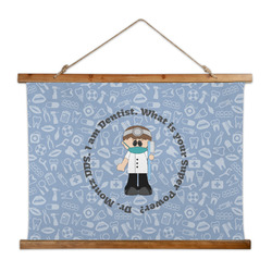 Dentist Wall Hanging Tapestry - Wide (Personalized)