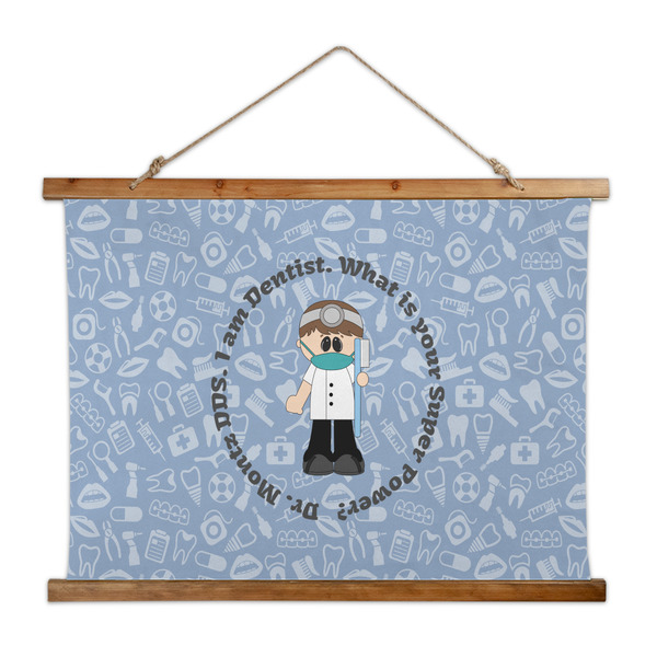 Custom Dentist Wall Hanging Tapestry - Wide (Personalized)