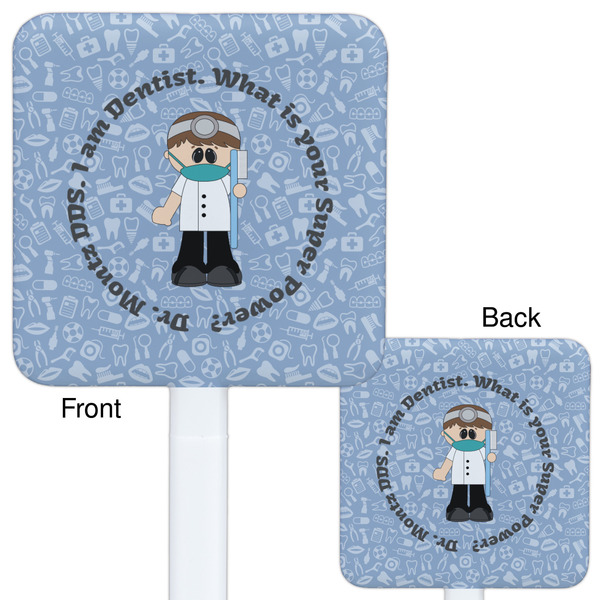 Dentist White Plastic Stir Stick - Double Sided - Approval