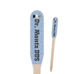 Dentist Paddle Wooden Food Picks - Single Sided (Personalized)