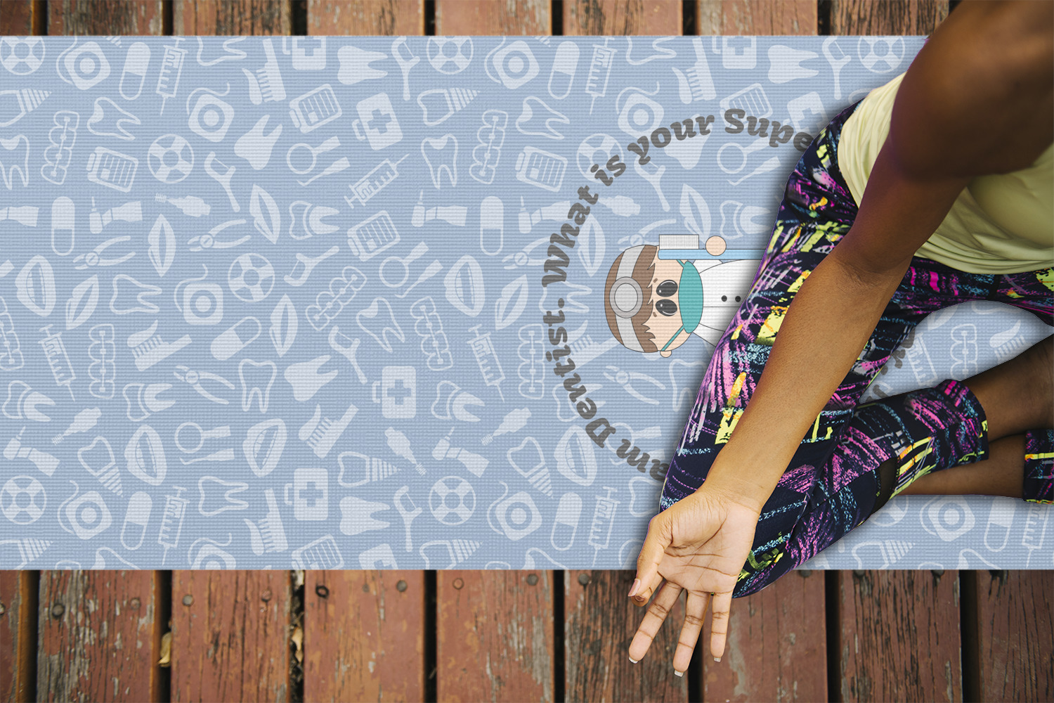 Custom Dentist Yoga Mat (Personalized) YouCustomizeIt