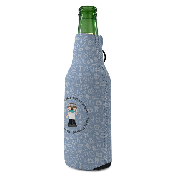 Dentist Zipper Bottle Cooler - ANGLE (bottle)