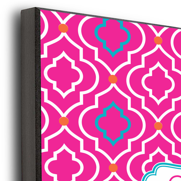 Colorful Trellis 11x14 Wood Print - Closeup