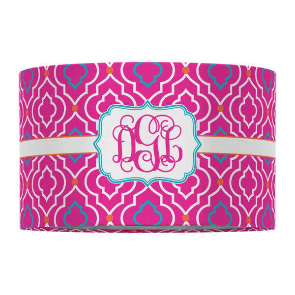Colorful Trellis 12" Drum Lampshade - FRONT (Fabric)