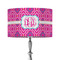 Colorful Trellis 12" Drum Lampshade - ON STAND (Fabric)