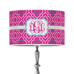 Colorful Trellis 12" Drum Lamp Shade - Poly-film (Personalized)