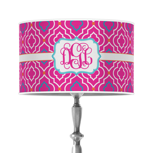 Custom Colorful Trellis 12" Drum Lamp Shade - Poly-film (Personalized)