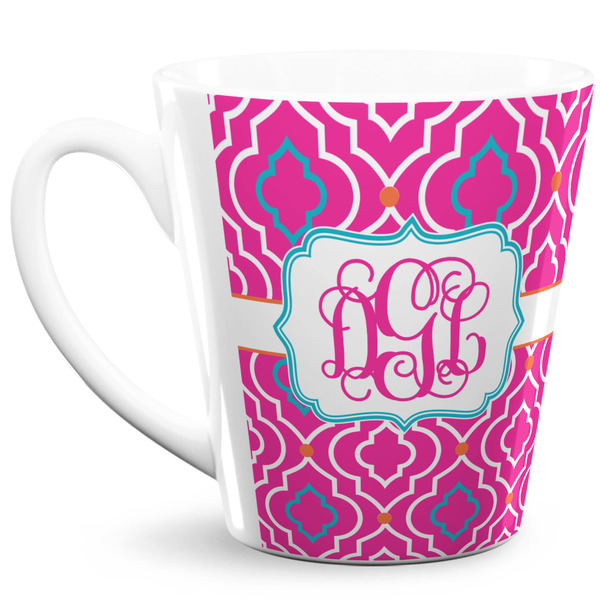 Custom Colorful Trellis 12 Oz Latte Mug (Personalized)