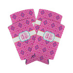 Colorful Trellis Can Cooler (tall 12 oz) - Set of 4 (Personalized)