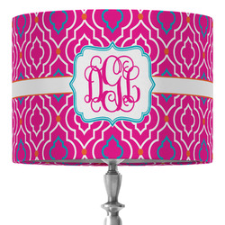 Colorful Trellis 16" Drum Lamp Shade - Fabric (Personalized)