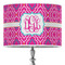 Colorful Trellis 16" Drum Lampshade - ON STAND (Poly Film)