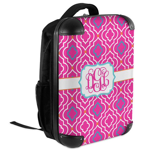 Colorful Trellis 18" Hard Shell Backpacks - ANGLED VIEW