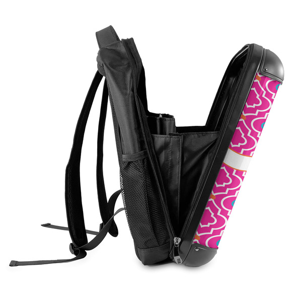 Colorful Trellis 18" Hard Shell Backpacks - SIDE OPEN