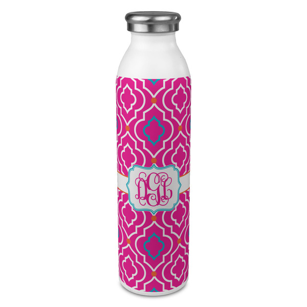 Custom Colorful Trellis 20oz Stainless Steel Water Bottle - Full Print (Personalized)