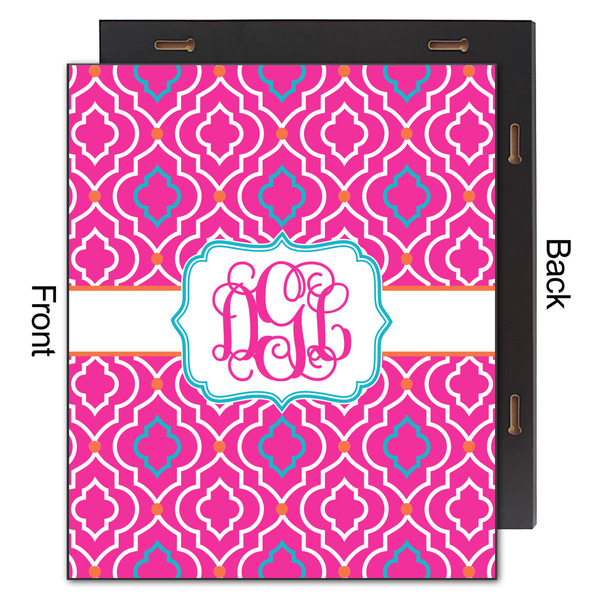 Colorful Trellis 20x24 Wood Print - Front & Back View