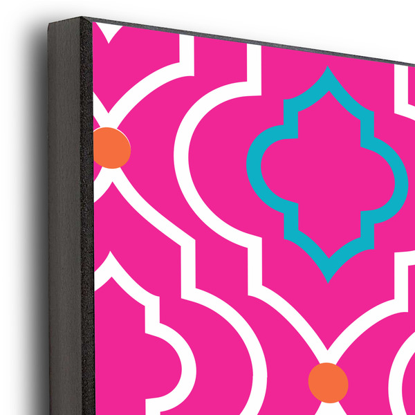 Colorful Trellis 20x30 Wood Print - Closeup