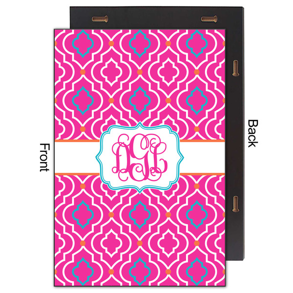 Colorful Trellis 20x30 Wood Print - Front & Back View