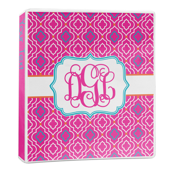 Custom Colorful Trellis 3-Ring Binder - 1 inch (Personalized)