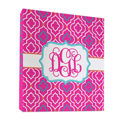 Colorful Trellis 3 Ring Binder - Full Wrap - 1" (Personalized)