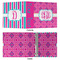 Colorful Trellis 3 Ring Binders - Full Wrap - 2" - APPROVAL