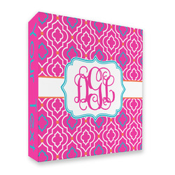 Colorful Trellis 3 Ring Binder - Full Wrap - 2" (Personalized)