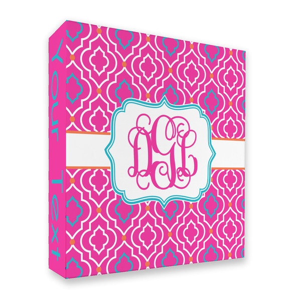 Custom Colorful Trellis 3 Ring Binder - Full Wrap - 2" (Personalized)