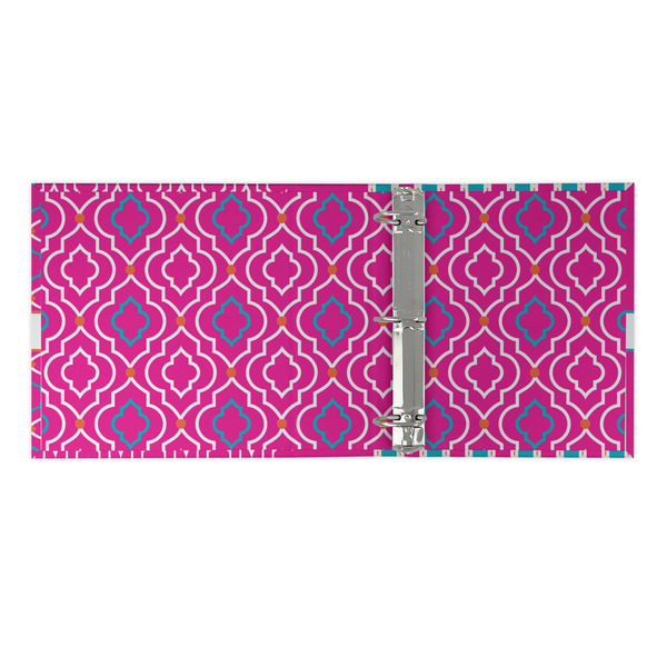 Colorful Trellis 3 Ring Binders - Full Wrap - 2" - OPEN INSIDE
