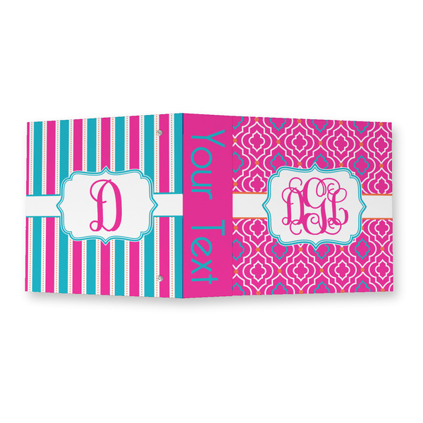 Colorful Trellis 3 Ring Binders - Full Wrap - 2" - OPEN OUTSIDE