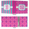 Colorful Trellis 3 Ring Binders - Full Wrap - 3" - APPROVAL