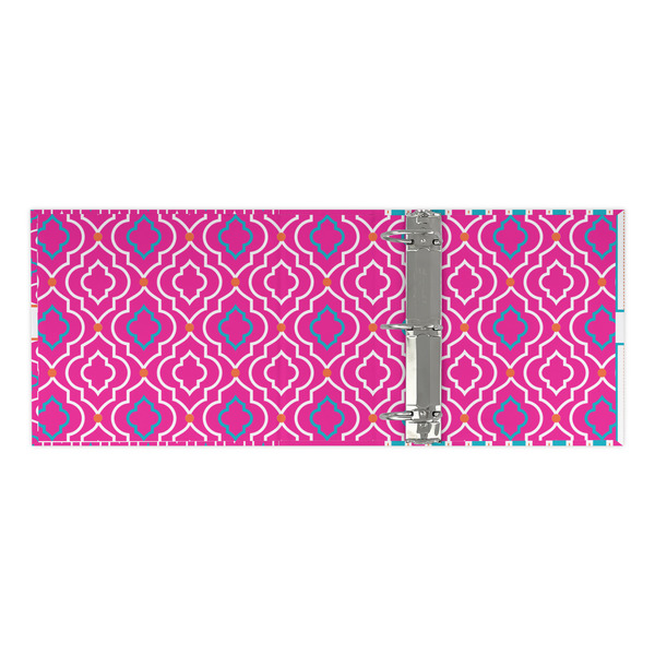 Colorful Trellis 3 Ring Binders - Full Wrap - 3" - OPEN INSIDE
