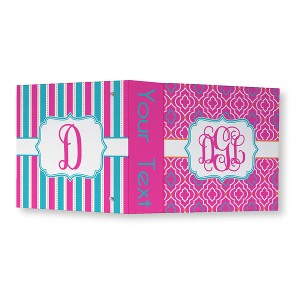 Colorful Trellis 3 Ring Binders - Full Wrap - 3" - OPEN OUTSIDE