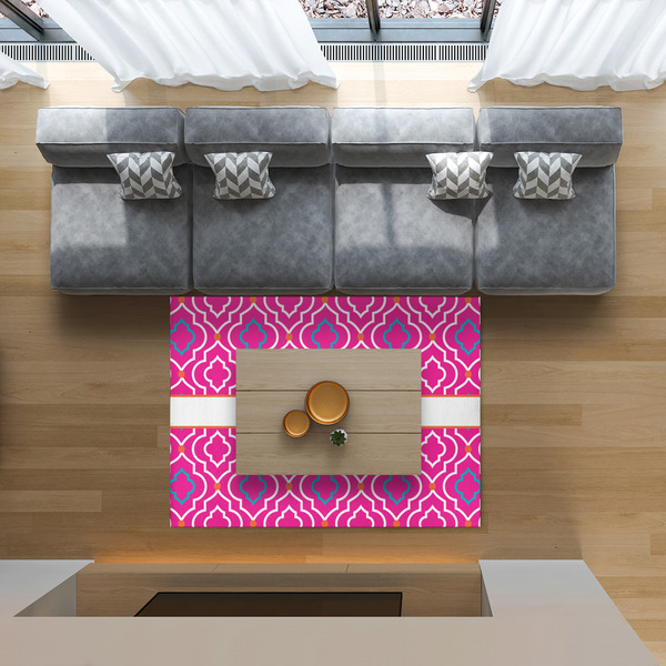 Colorful Trellis 5'x7' Indoor Area Rugs - IN CONTEXT