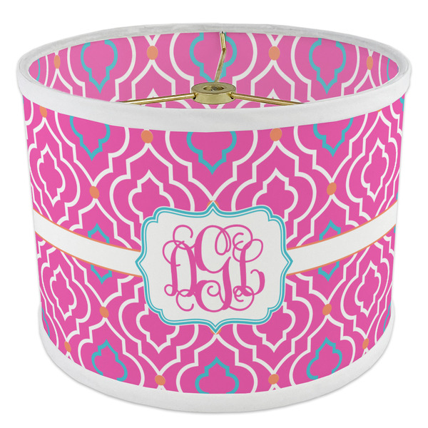 Colorful Trellis 8" Drum Lampshade - ANGLE Poly-Film