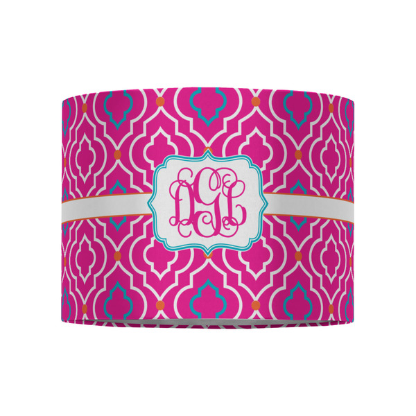 Colorful Trellis 8" Drum Lampshade - FRONT (Fabric)