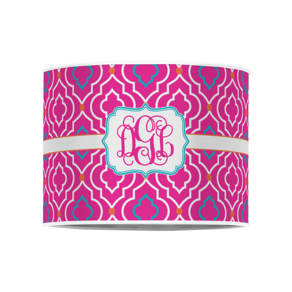 Colorful Trellis 8" Drum Lampshade - FRONT (Poly Film)