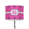 Colorful Trellis 8" Drum Lampshade - ON STAND (Poly Film)