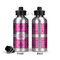 Colorful Trellis Aluminum Water Bottle - Front and Back