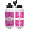 Colorful Trellis Aluminum Water Bottle - White APPROVAL