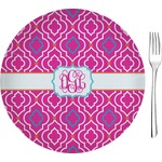 Colorful Trellis Glass Appetizer / Dessert Plate 8" (Personalized)