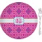 Colorful Trellis 8" Glass Appetizer / Dessert Plates - Single or Set (Personalized)