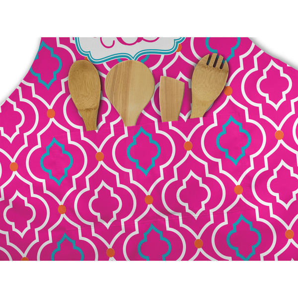 Colorful Trellis Apron - Pocket Detail with Props
