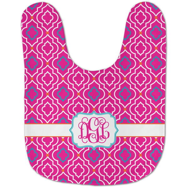 Colorful Trellis Baby Bib - AFT flat