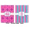Colorful Trellis  Baby Blanket (Double Sided - Printed Front and Back)