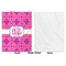 Colorful Trellis  Baby Blanket (Single Side - Printed Front, White Back)