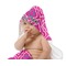 Colorful Trellis Baby Hooded Towel on Child