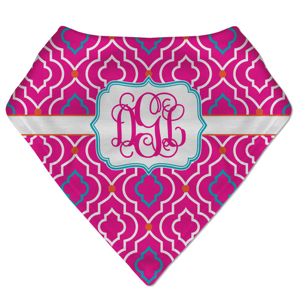 Custom Colorful Trellis Bandana Bib (Personalized)