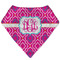 Colorful Trellis Bandana Bib (Personalized)