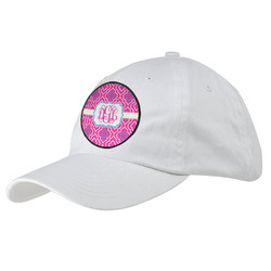 Colorful Trellis Baseball Cap - White (Personalized)
